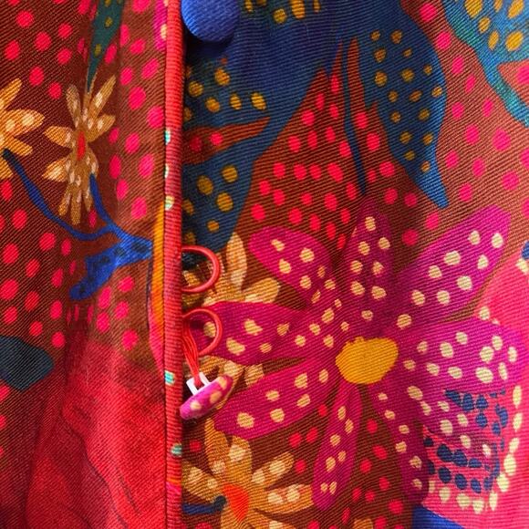 NWT Farm Rio Snake Garden Red Mini Dress XS flaw - Picture 7 of 11